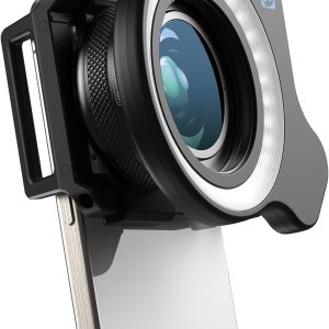 APEXEL 10-20X Macro Lens for iPhone & Android Phones | HD Photography Lens Kit with Universal Clip & 45-Mode Fill Light | Capture Still Life Close-Ups, Insects, Plants, Jewelry, Food & Small Objects