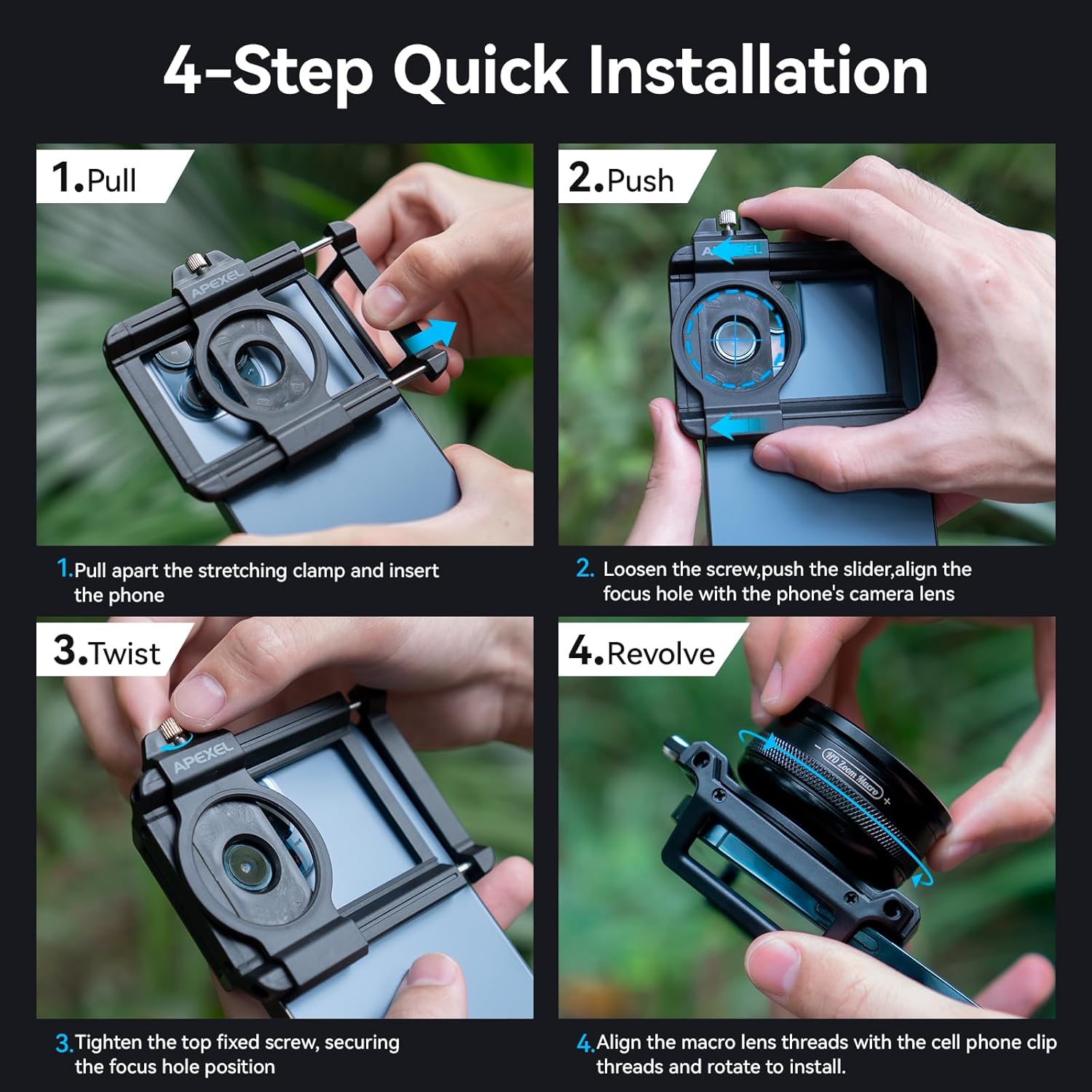 Zoom Macro Lens Kit - 10-20X Universal Phone Lens, HD Macro Photography for iPhone, Android & More - Image 7